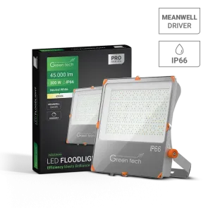 Premium LED reflektor Green Tech, 300W, 150LM/W 4200K, IP66 Meanwell XLG