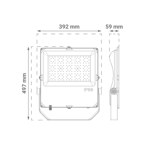 Premium LED reflektor Green Tech, 300W, 150LM/W 4200K, IP66 Meanwell XLG