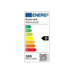 Premium LED reflektor Green Tech, 300W, 150LM/W 4200K, IP66 Meanwell XLG