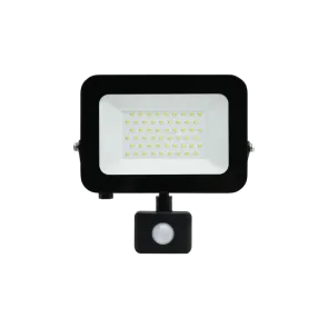 LED Floodlight with Sensor Green Tech 4250 lm, 50W, 6500K, IP65, Black