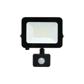 LED Floodlight with Sensor Green Tech 2550 lm, 30W, 6500K, IP65, Black