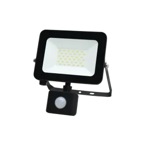 LED Floodlight with Sensor Green Tech 2550 lm, 30W, 6500K, IP65, Black