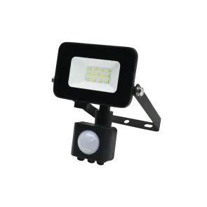 LED reflektor s senzorjem Green Tech 900 lm, 10W, 6500K, IP65, črn