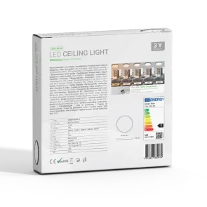 LED Ceiling Light Green Tech 18W, 5 CCT 3000K-3500K-4000K-5000K-6500K, Ø22 cm
