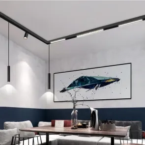 LED magnetna svetilka Green Tech 12W, 4000K, IP20, OSRAM LED, črna barva