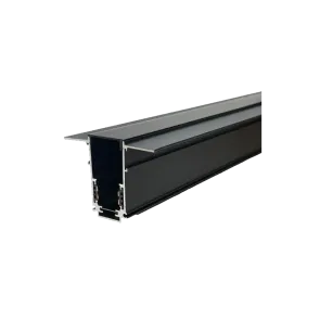 Magnetic Track Green Tech 2000 mm, recessed, matte black