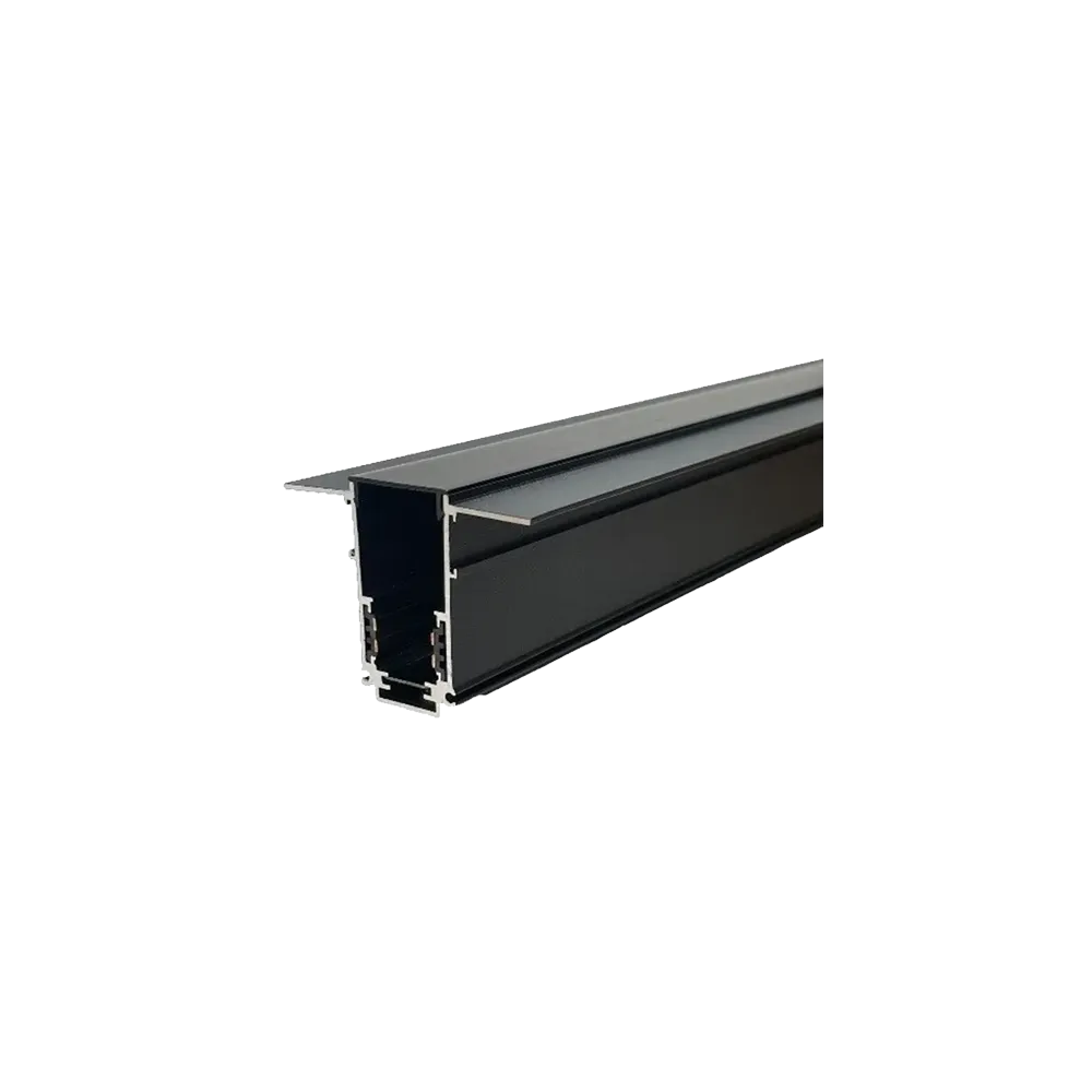 Magnetic Track Green Tech 1000 mm, recessed, matte black