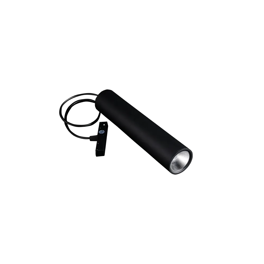 LED magnetna svetilka Green Tech 12W, 3000K, IP20, OSRAM LED, črna barva