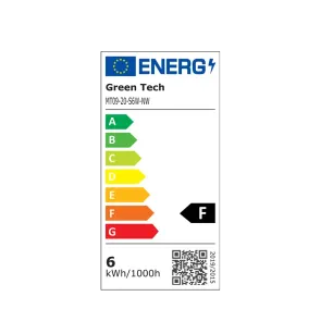 LED magnetna svetilka Green Tech 6W, 4000K, IP20, OSRAM LED, črna barva