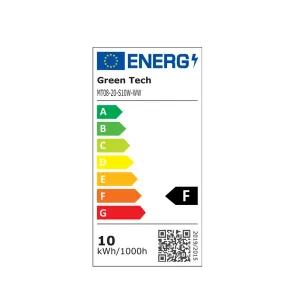 LED magnetna svetilka Green Tech 10W, 3000K, IP20, OSRAM LED, črna barva