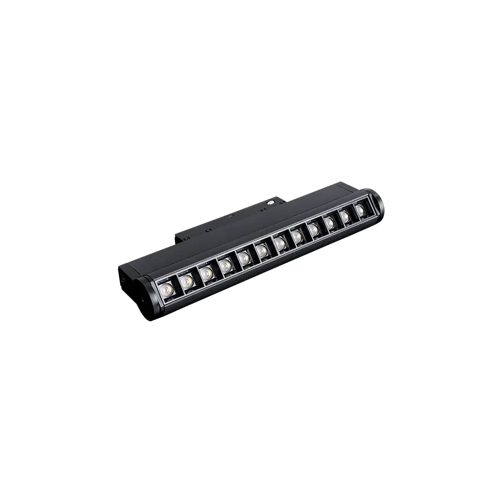 LED magnetna svetilka Green Tech 12W, 4000K, IP20, OSRAM LED, črna barva