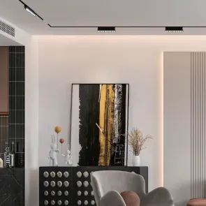 LED magnetna svetilka Green Tech 18W, 3000K, IP20, OSRAM LED, črna barva