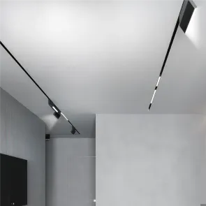LED magnetic lamp Green Tech 12W, 3000K, IP20, OSRAM LED, black color