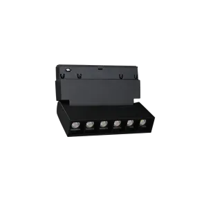 LED magnetna svetilka Green Tech 6W, 4000K, IP20, OSRAM LED, črna barva