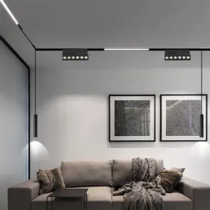 LED magnetna svetilka Green Tech 6W, 4000K, IP20, OSRAM LED, črna barva